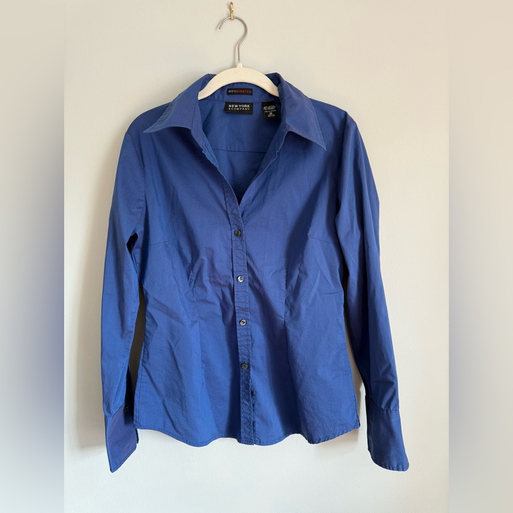 New York & Company Classic Blue Shirt